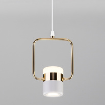 Фото Подвесной светильник Eurosvet 50165/1 LED золото/белый