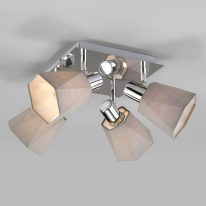 Фото Накладная люстра Eurosvet 20087/4 хром/серый