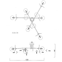 Цена на Детская люстра ImperiumLoft 194952-23