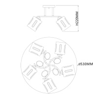 Накладная люстра Escada 1120/5PL Накладная люстра Escada 1120/5PL в интернет магазине Гет Лайт