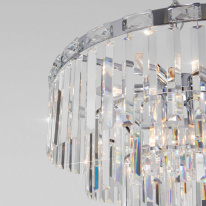 Купить Каскадная люстра Eurosvet 10130/8 хром/прозрачный хрусталь Strotskis