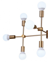 Купить Люстра на штанге Natali Kovaltseva LOFT LUX 75130/8C GOLD