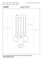 Купить с доставкой по Москве и России Каскадная люстра LUCIDE 45494/15/65