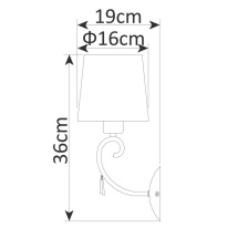 Цена на Бра ARTE Lamp A9239AP-1BR