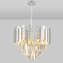 Купить с доставкой по Москве и России Подвесная люстра Natali Kovaltseva VERTIGO 81440/6C SILVER