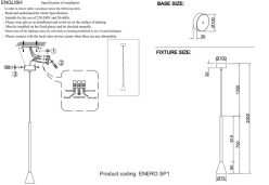 Купить Подвесной светильник Crystal Lux ENERO SP1 COPPER