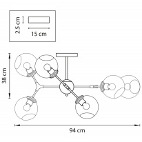 Купить с доставкой по Москве и России Люстра на штанге Lightstar 785063