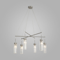 Фото Подвесная люстра Eurosvet 60163/6 никель