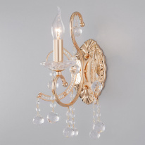 Фото Бра Eurosvet 10096/1 золото/прозрачный хрусталь Strotskis