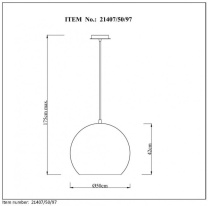 Купить с доставкой по Москве и России Подвесной светильник LUCIDE 21407/50/97
