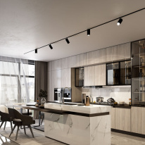 Светильник на шине Elektrostandard Slim Magnetic R03 Трековый светильник 20W 4200K (черный) 850 в интернет магазине Гет Лайт