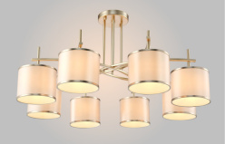 Цена на Люстра на штанге Crystal Lux SERGIO PL8 GOLD