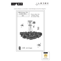 Купить Подвесная люстра iLamp 7004-D800 GD