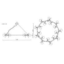 Цена на Детская люстра ImperiumLoft 191865-26