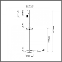 Торшер Odeon Light 4240/1F Торшер Odeon Light 4240/1F в интернет магазине Гет Лайт