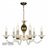 Фото Подвесная люстра iLamp YT2049-6 GD+Cear