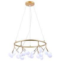 Фото Подвесная люстра Natali Kovaltseva GRACE 75125/6С GOLD SATIN