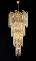 Фото Каскадная люстра Crystal Lux GRANDE SP25 D800 GOLD