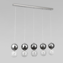 Фото Подвесной светильник Eurosvet 50091/5 хром/дымчатый