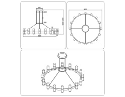 Купить с доставкой по Москве и России Подвесная люстра Ambrella Light FL6208
