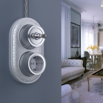 Купить с доставкой по Москве и России Розетка Werkel WL19-10-02 (Матовый хром) 