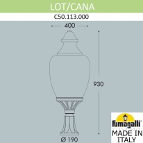 Цена на Садово-парковый светильник Fumagalli C50.113.000.AE27