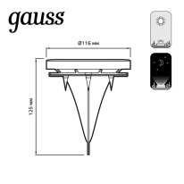 Грунтовый светильник Gauss GS001 Купить Грунтовый светильник Gauss GS001