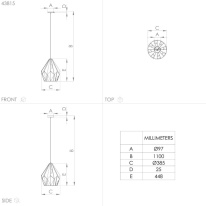 Цена на Подвесной светильник EGLO 43815