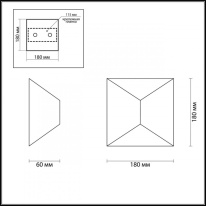 Купить с доставкой по Москве и России Светильник настенный Odeon Light 3909/10WL
