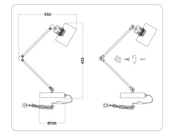 Купить с доставкой по Москве и России Настольная лампа Ambrella Light TR8152