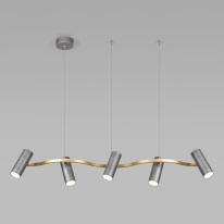 Фото Подвесная люстра Eurosvet 90103/5 матовый серый/золото