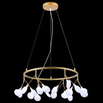 Подвесная люстра Natali Kovaltseva GRACE 75125/6С GOLD SATIN в интернет магазине Гет Лайт