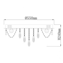 Цена на Накладная люстра DeMarkt 366012806