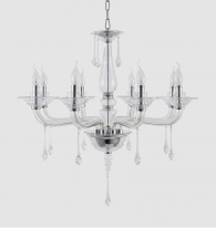 Купить Подвесная люстра Crystal Lux MONICA SP8 CHROME/TRANSPARENT