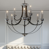 Цена на Подвесная люстра Eurosvet 60098/9 хром