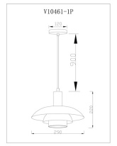 Купить с доставкой по Москве и России Подвесной светильник Moderli Moderli V10461-1P Pescara подвесной в стиле лофт