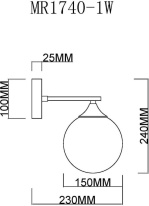 Купить Бра MyFar MR1740-1W
