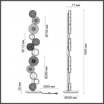 Торшер Odeon Light 5412/68FL в интернет магазине Гет Лайт