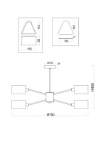 Купить Люстра на штанге Freya FR5040PL-08CH