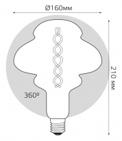 Купить Светодиодная лампа Gauss 162802008
