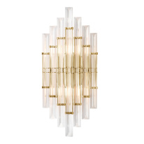 Бра Crystal Lux SARAGOSA AP2 BRASS/TRANSPARENTE Фото Бра Crystal Lux SARAGOSA AP2 BRASS/TRANSPARENTE