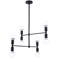 Фото Люстра на штанге Natali Kovaltseva LOFT LUX 75129/8C BLACK