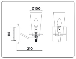 Купить с доставкой по Москве и России Бра Ambrella Light TR3239