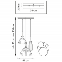 Купить с доставкой по Москве и России Подвесная люстра Lightstar 810130