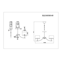 Цена на Подвесная люстра Evoluce SLE105303-05