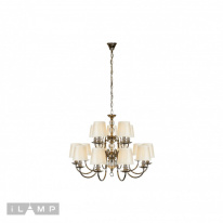 Подвесная люстра iLamp P2510-10+5 nic Фото Подвесная люстра iLamp P2510-10+5 nic