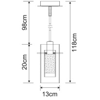 Цена на Подвесной светильник ARTE Lamp A2300SP-1CC
