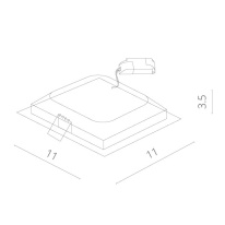 Купить Встраиваемый светильник ARTE Lamp A7408PL-1WH