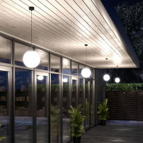 Цена на Подвесной уличный светильник Elektrostandard Sfera H черный D200 (35158/U)