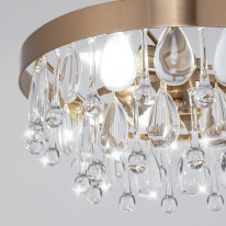 Люстра на штанге Eurosvet 60165/3 латунь в интернет магазине Гет Лайт